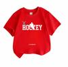 Unisex Kids Boys Girls 100% Cotton Crew Neck Short Sleeve T-Shirt, Cool Ice Hockey Graphic Casual Lightweight Tee for Children Daily Sports Outdoor We