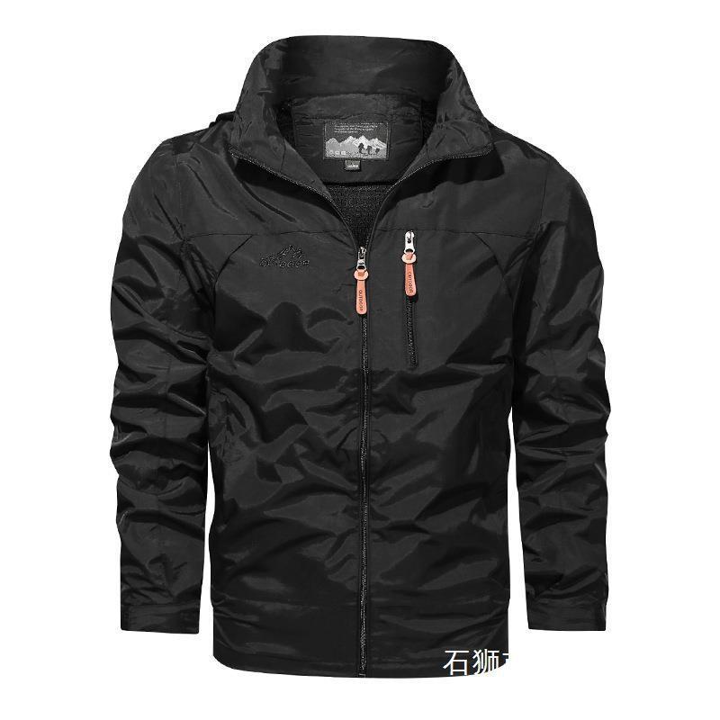 Mens Lightweight Windproof Waterproof Casual Jacket Hooded Outerwear Outdoor Leisure