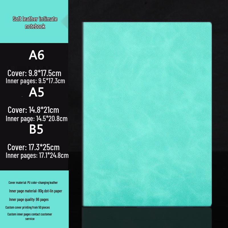 Customizable A5 Notebook & B5 Planner for Students and Business Meetings