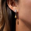 Light Luxury High-end Color Matching Water Drop Fringed Earrings Earrings