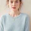 Women's Cashmere Knit Sweater: Cozy Loose-Fit Round Neck for Autumn/Winter