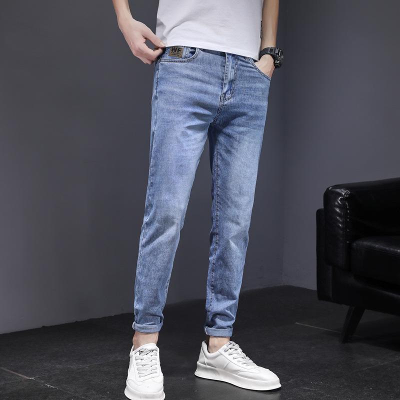 Men's Slim Fit Stretch Jeans - Stylish, Three-Dimensional, Straight Casual Pants