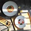 ZISIZ White Ceramic Pasta Soup Salad Plate