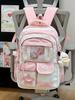 Schoolbag Schoolbag Japanese Ins High Value Fresh and Sweet Contrasting Color Splicing Backpack Junior High School Students Lightweight Travel