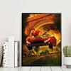 DIY Diamond Painting A Burning Car Cross Stitch Kit Mosaic Art Diamond Painting Full Circle Diamond Home Decoration