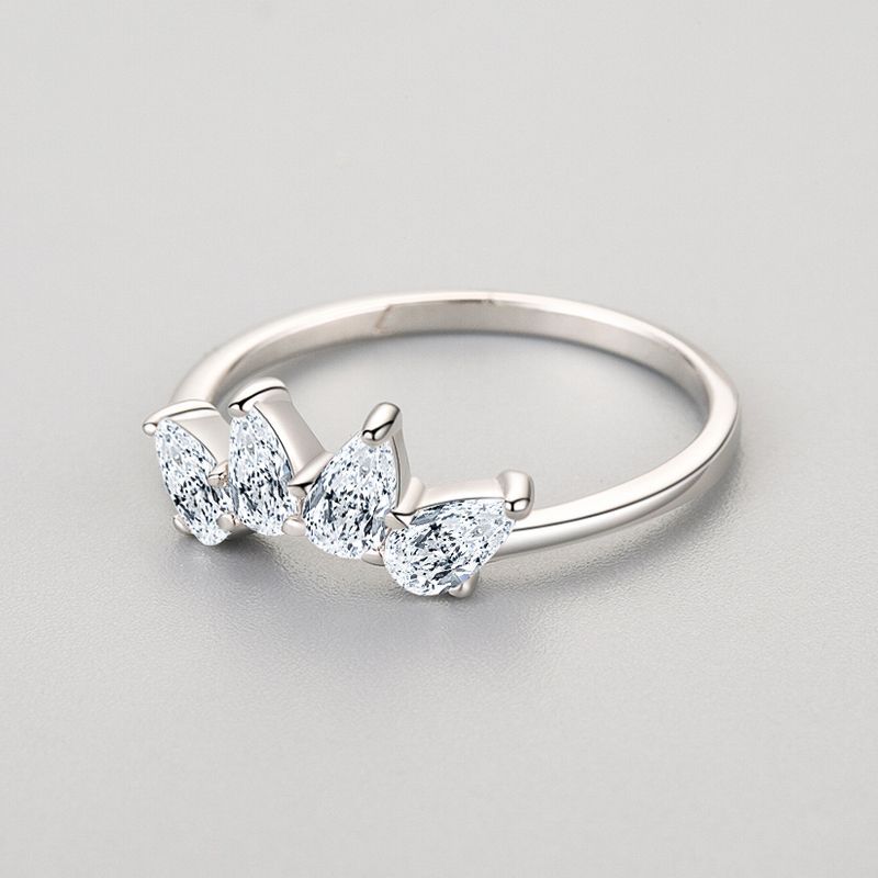 Tancise Classic 925 Sterling Silver Zirkónový prsteň Dámske šperky Svadobný darček na párty