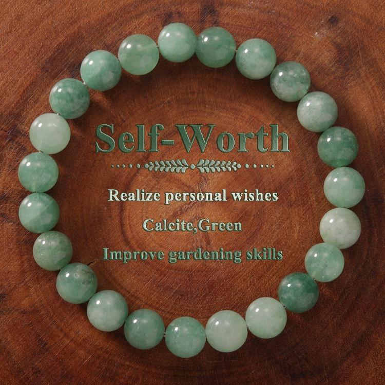 Regali Festivi Bracciale con Perle di Apatite Blu Pietra Naturale Gioielli alla Moda Rilassanti Per Uomo e Donna Accessorio Semplice Versatile per l'Uso Quotidiano