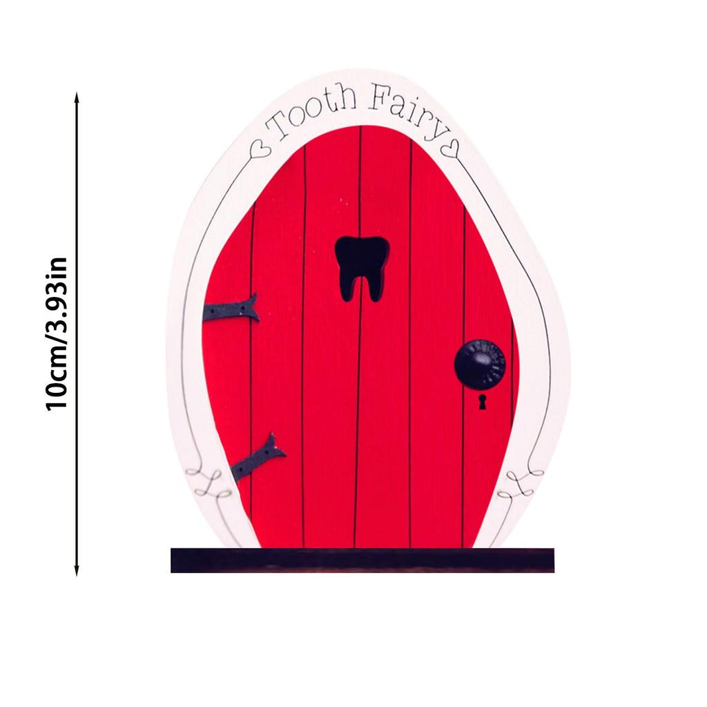Garden Fairy Door Decoration With Wooden Tree Design For Outdoor Yard Decor