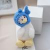 Kawaii Stuffed  Cartoon Yellow Duck Keychain Animals Creative Duck Bag Pendant Soft Cute Duck Doll Pendant