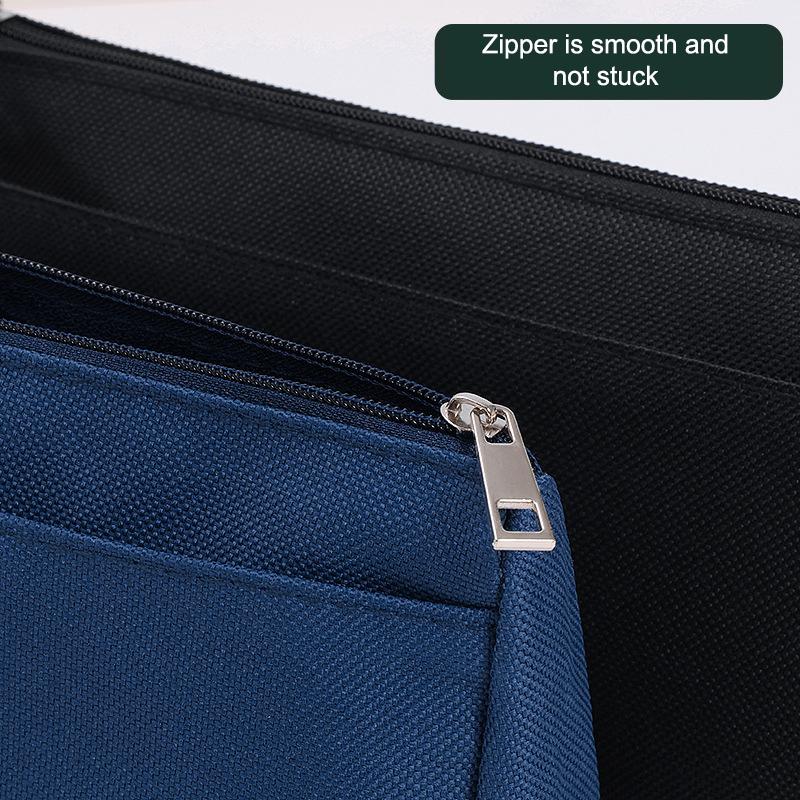 Fashion Portable Oxford Pencil Case Simple Double Layer Stationery Box Children Pencil Bag Large Capacity Pencil Case Gifts