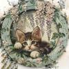 Vintage Metal Cat Sign Outdoor Indoor Decor For Cat Lovers Halloween Home Wall Decor