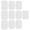 10pcs Transparent Square Shape Eyelash Extension Pad Silicone False Lash Eyelash Stand Tray Holder