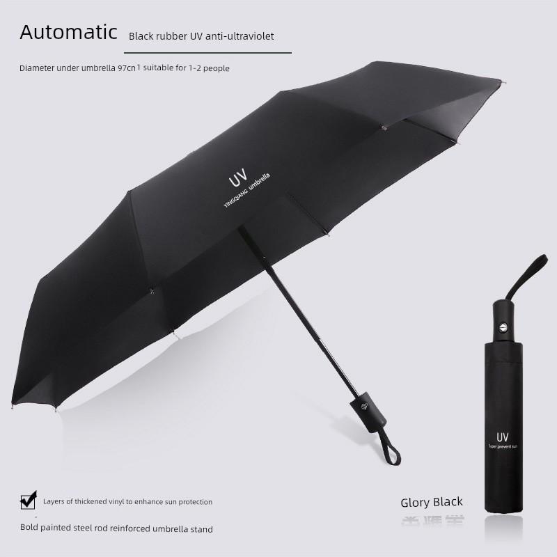 Fully Automatic Umbrella for Men and Women, Dual-Use for Sun and Rain, Reinforced and Enlarged, Sun Protection, Uv Protection, Foldable Sun Umbrella