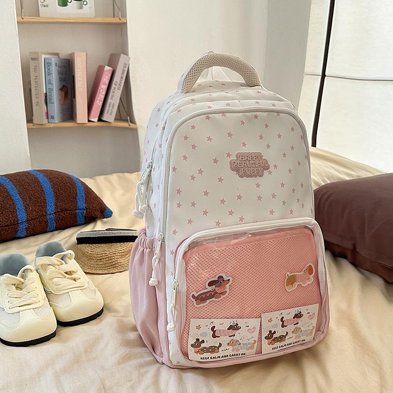 Japanese Ba Chi Pain Bag ins Wind Cute Large Capacity Backpack Female Student School Bag Second Dimensional Transparent Backpack Tide