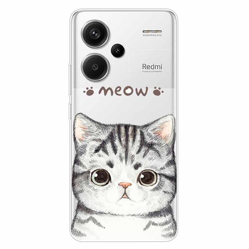 For Redmi Note 13 Pro Plus 5G Case Clear TPU Soft Back Cover for Xiaomi Redmi Note 13 Pro+ 5G Transparent Silicone Cases Funda