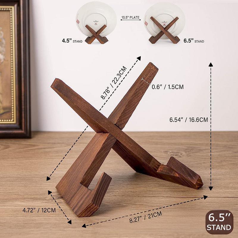 1PC Foldable Storage Display Collectibles Gift Display Sturdy Living Room Photo Frames Wood Decorations Place Plates Saving Space