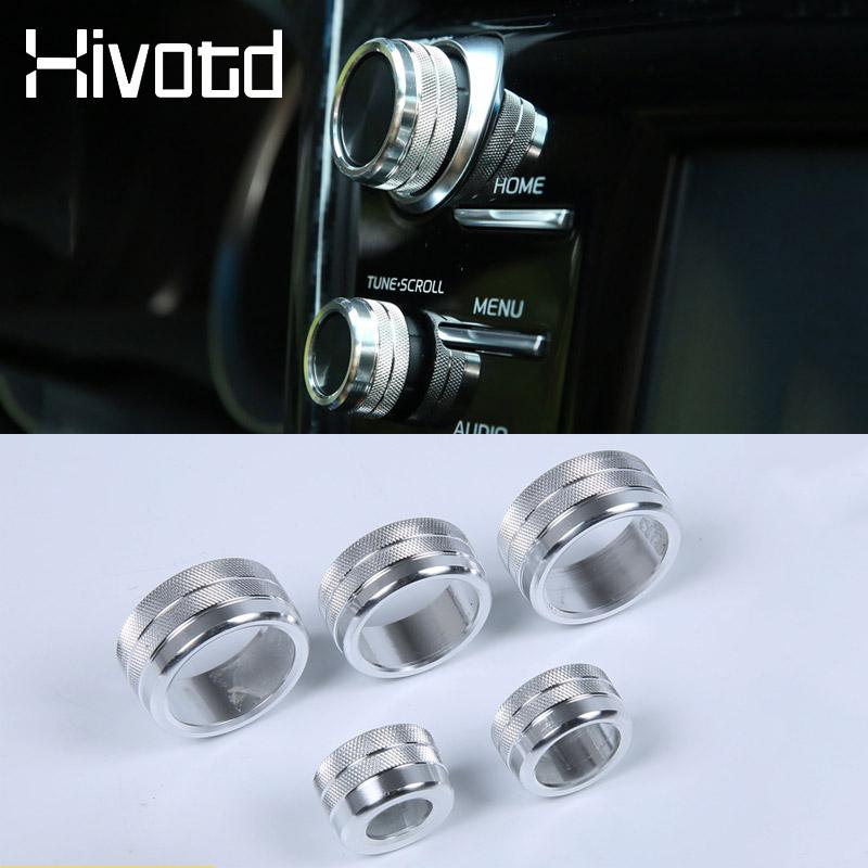 For Toyota Camry Switch Car Air Conditioning Knob Audio Button Cover Control Adjust Stickers Decoration Accessories Parts