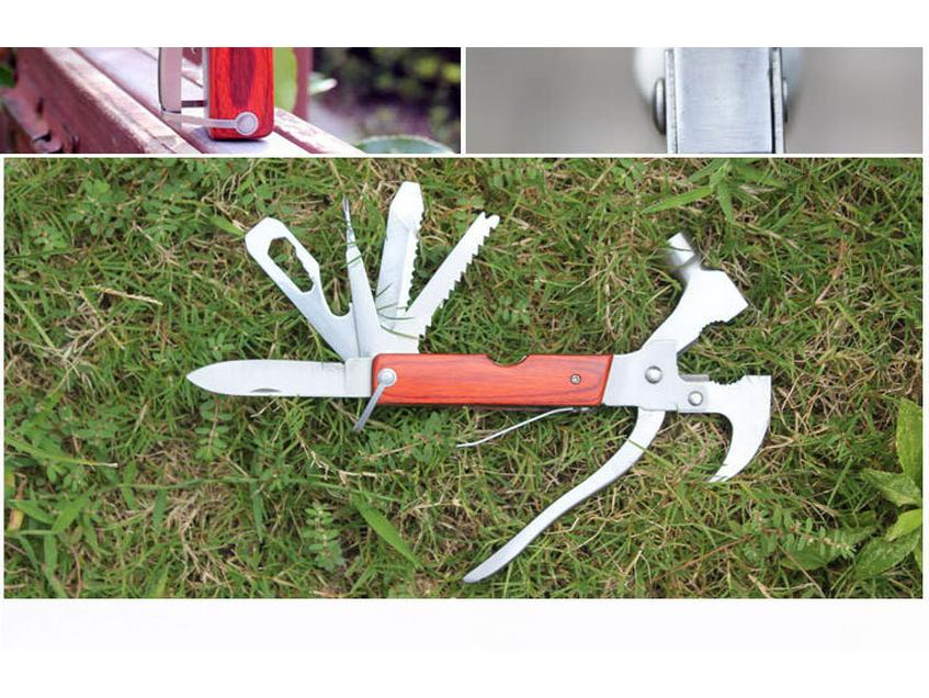 Portable Multifunctional Camping Axe Hammer – Emergency Outdoor and Car Tool with Tapered Claw