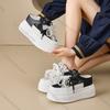 Fashion Comemore Summer New Fashion Heightening Sneakers Baotou Half Slippers Outside Wear Thick Bottom Leisure Lace Lace Up Board Shoes