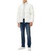 Calvin Klein Minimalist Comfortable Versatile Casual Stand Collar Zipper Down Jacket Men Outerwear White J326958-YBI
