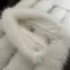 Elegant White Faux Fur Collar Stylish Neck Warmer for Winter Coat Decoration Chic Accessory for Women Fashion