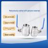 304 Stainless Steel Two-Piece Internal Thread Ball Valve (Sizes: 4 Points, 6 Points, 1 Inch, DN25)