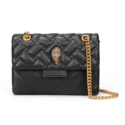Chain Strap Bag Grid Texture PU Material Multifunctional Shoulder Purse Handbag for Daily Life Work