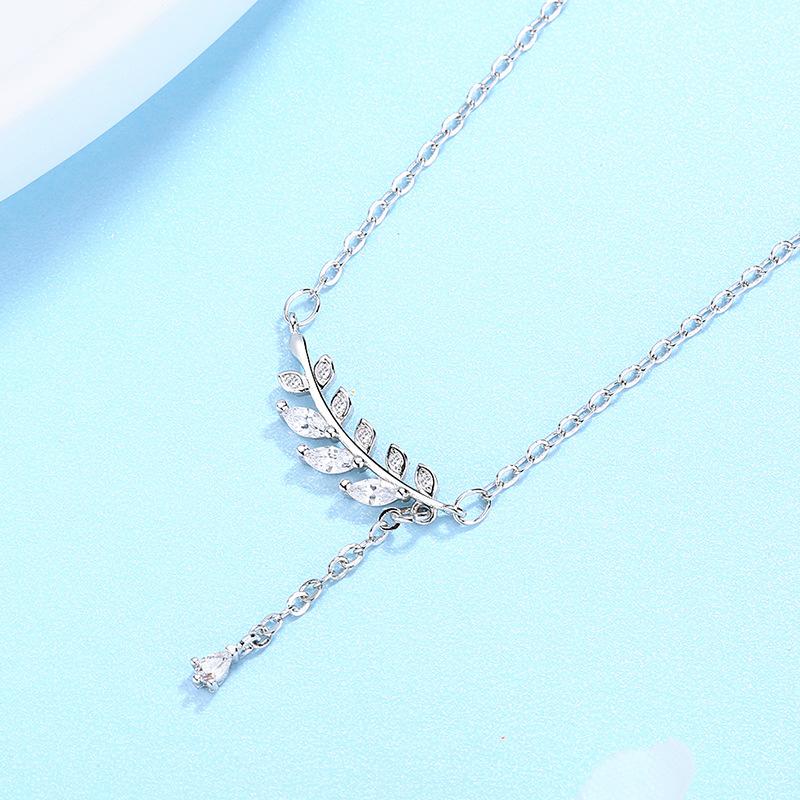 Lindon Damen-Halskette mit Anhänger, Kupferlegierung, Zirkon, modisches Geschenk