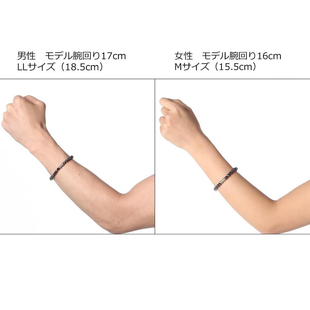 Colantotte LUCE P100 Magnetic Loop Bracelet 100mT Alternating North-South Pole Stainless Steel 18.5cm