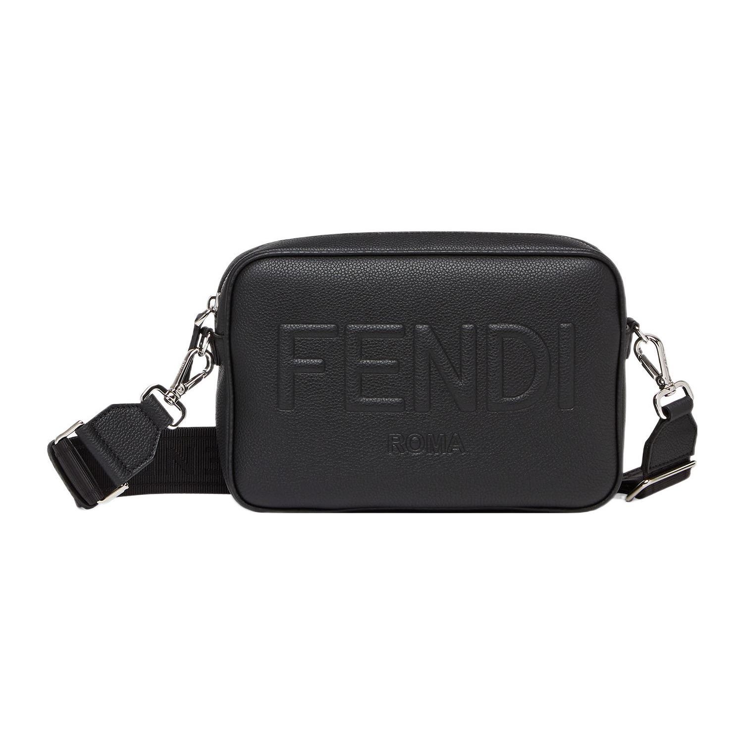 

Fendi Logo Zip Camera Bag Men Shoulder Bag Black 7M0286-AMAC-F0GXN Basic Set (Bag+Dust Bag)