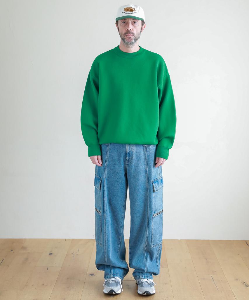 ESN Zipper Cargo Denim Pants V29_Blue