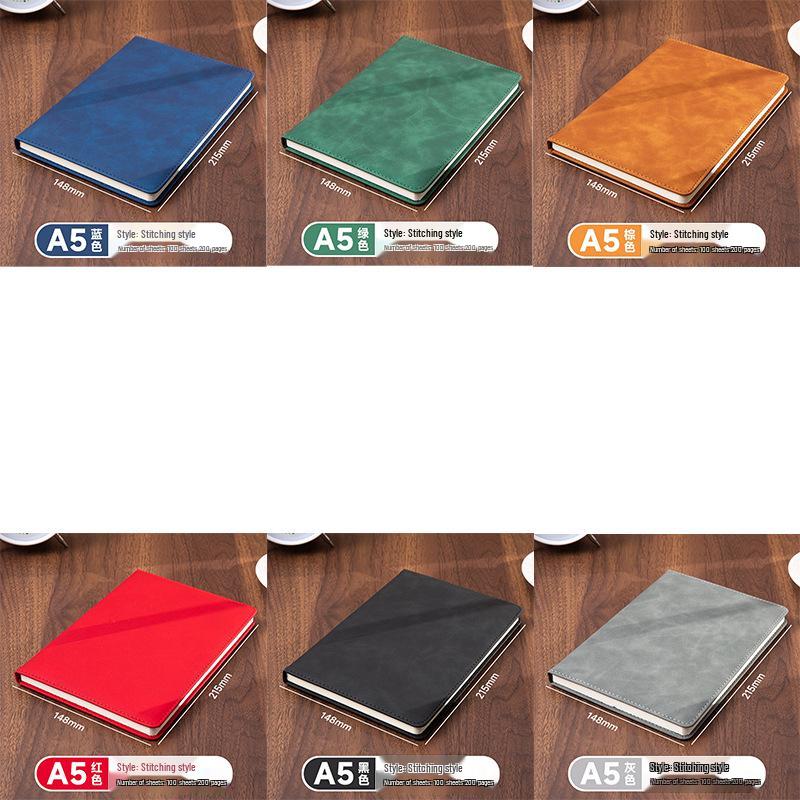 

Індивідуальний подарунковий набір: Блокнот A5 з м якої овечої шкіри, Термочашка, Скляна чашка