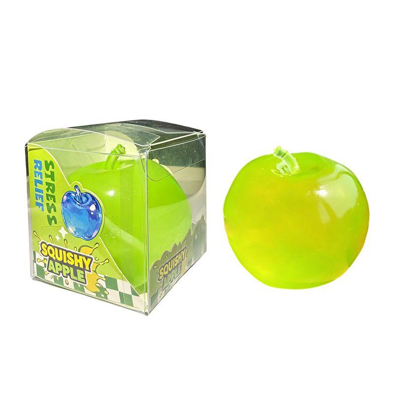 Clear Apple Squishy Pinch Toy Slow Rebound Green Apple Handmade Squeeze Toy Ball Stress Relief Venting Decompressing Apples Ball