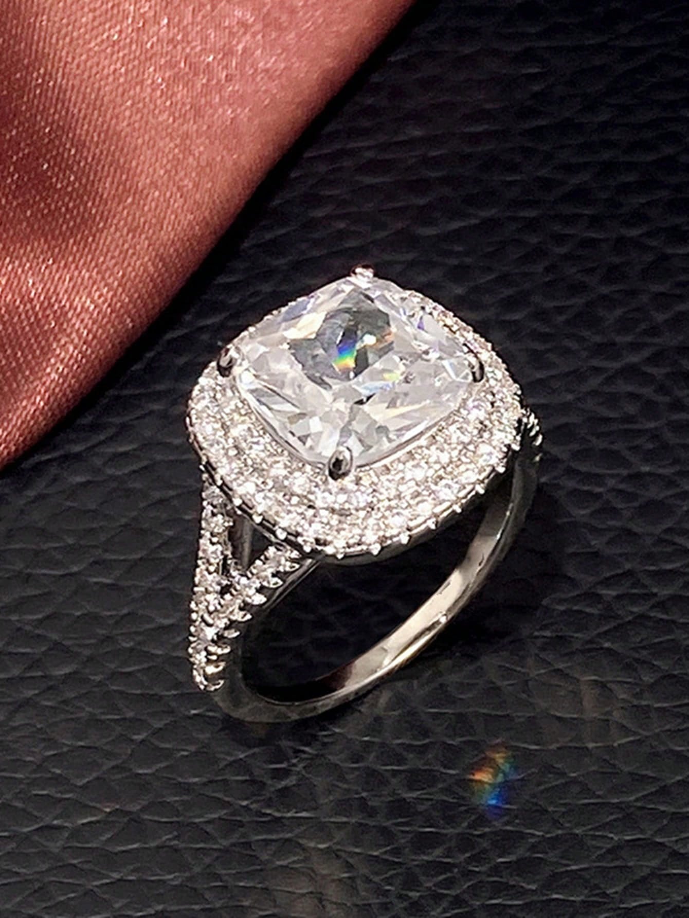 Европейский и американский модный женский простой блочный персонализированный кольцо темперамент универсальный творческий обручальное кольцо 6 серебряный