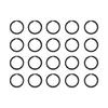 20 pièces Anneaux de Porte-clés Plats en Métal Anneaux Divisés de Remplacement Porte-clés Portable d'extérieur Boucle de Porte-clés Anneaux Divisés Faciles à Ouvrir