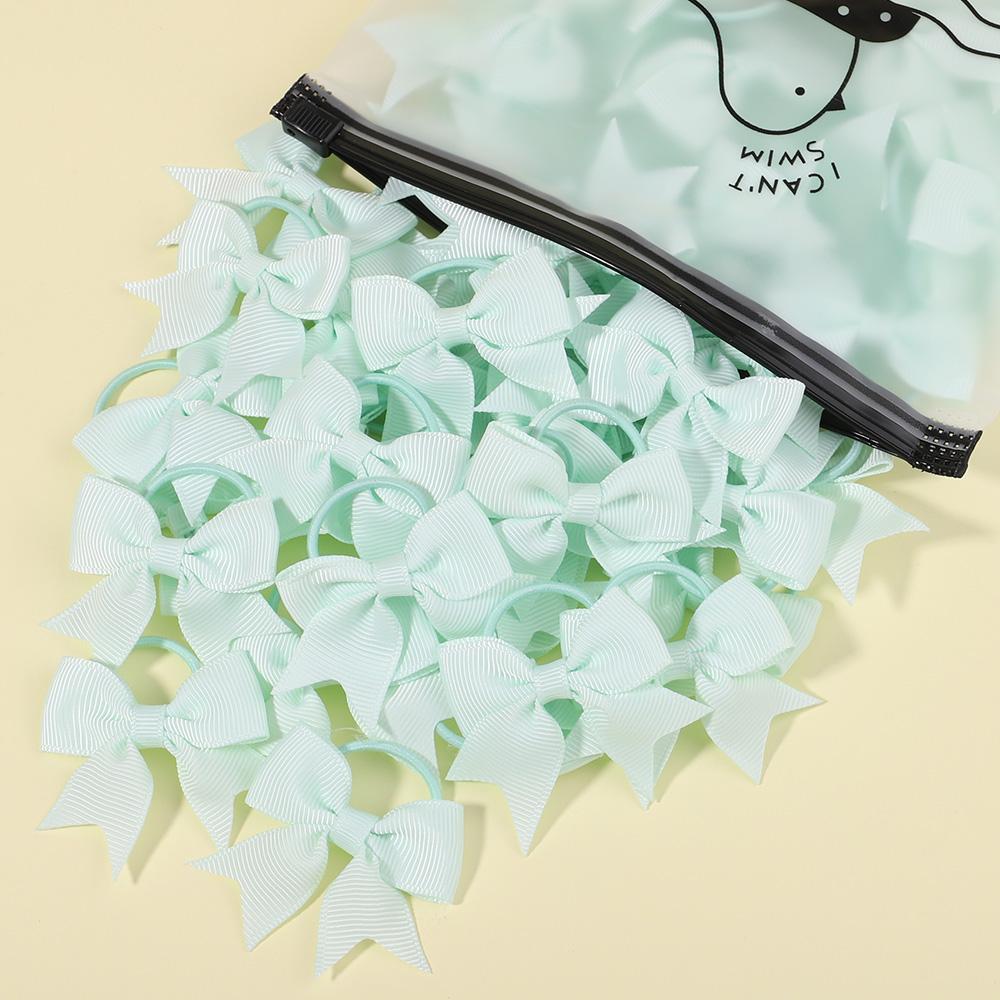 5Pcs/lot Grosgrain Ribbon Pigtail Hair Bows Elastic Hair Ties Hair Bands Holders Baby Hair Accessories for Baby Girls Infants