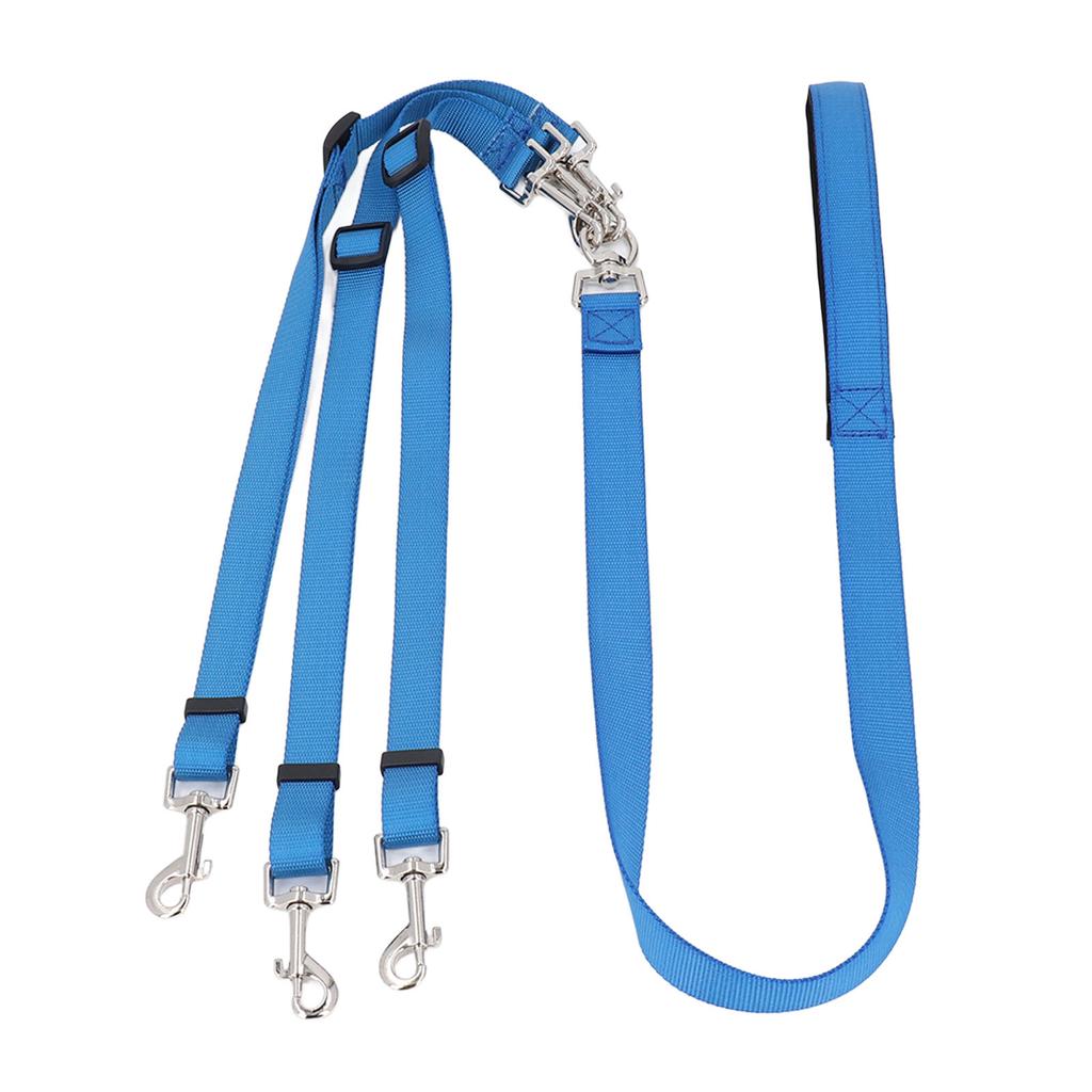 3-Wege Hundeleine Verdicktes Nylon Abnehmbare Verstellbare Hundeseilleine mit Gepolstertem Griff für Outdoor Spaziergänge Training