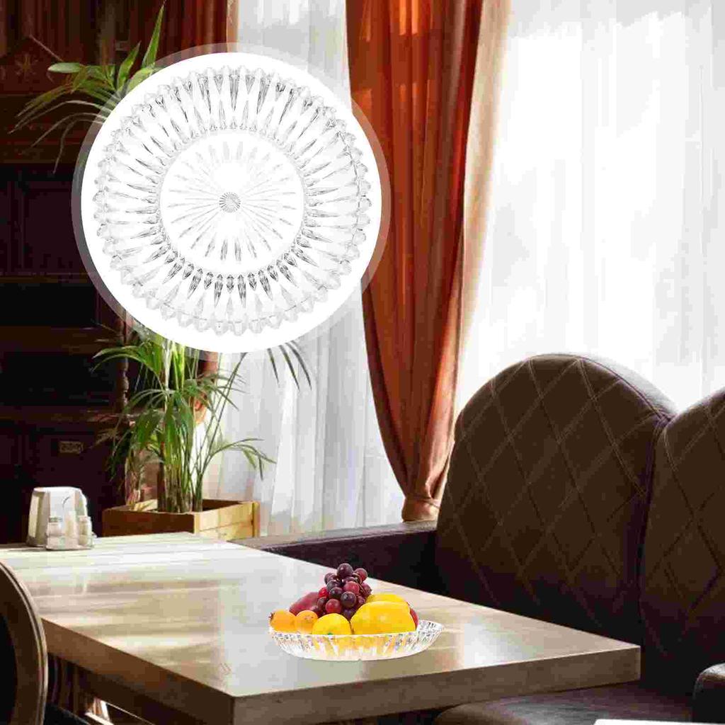 Transparent Fruit Plate Dessert Container Storage Holder Cookies Snack KTV Fruits Tray