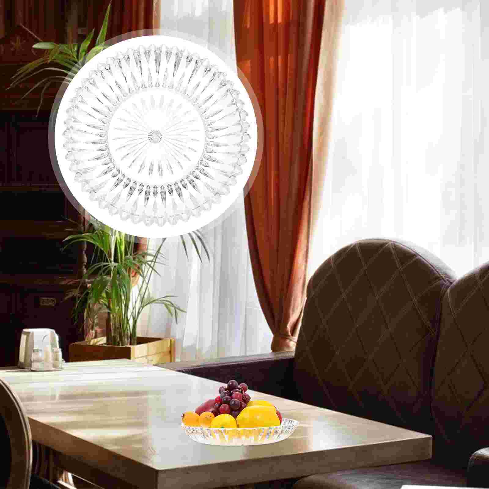 

Прозрачная фруктовая тарелка Контейнер для десертов Подставка для хранения Печенье Снеки KTV Фруктовый поднос