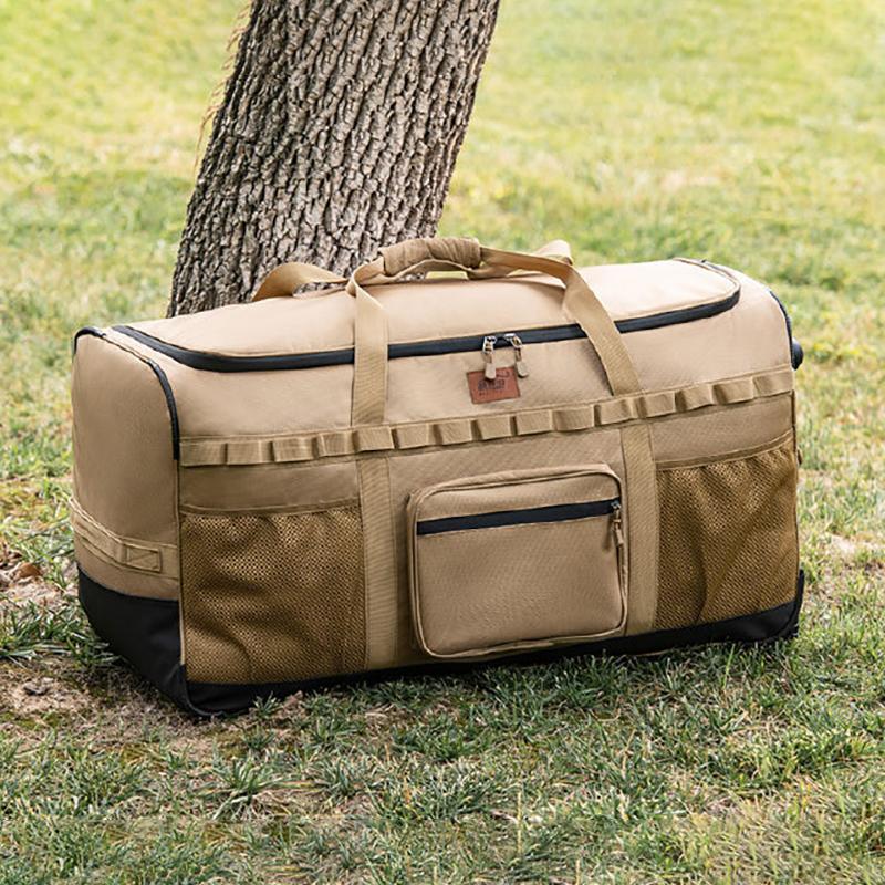 Outdoor Camping Storage Bag Travel Duffel Handheld Backpack Multi-Functional Large-Capacity Wheeled Pack