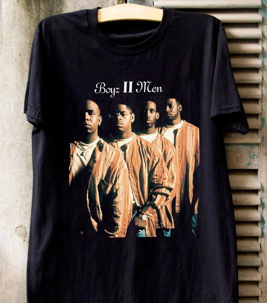 Members Of Boyz II Men Band Cotton Black Full Size T Shirt For Men Unisex T-Shirt L