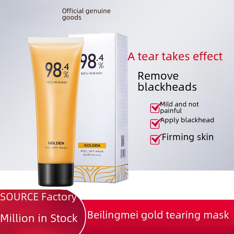 Benefici della Maschera Peel-Off all'Oro 24k: Struccante Esfoliante Punti Neri per Pulizia Profonda e Cura del Viso.