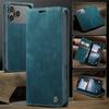 Business Magnetic Flip Leather Phone Case for iPhone 17 16 15 14 Pro Plus Air 16E 13 12 11 Pro Max Kickstand Card Wallet Cover