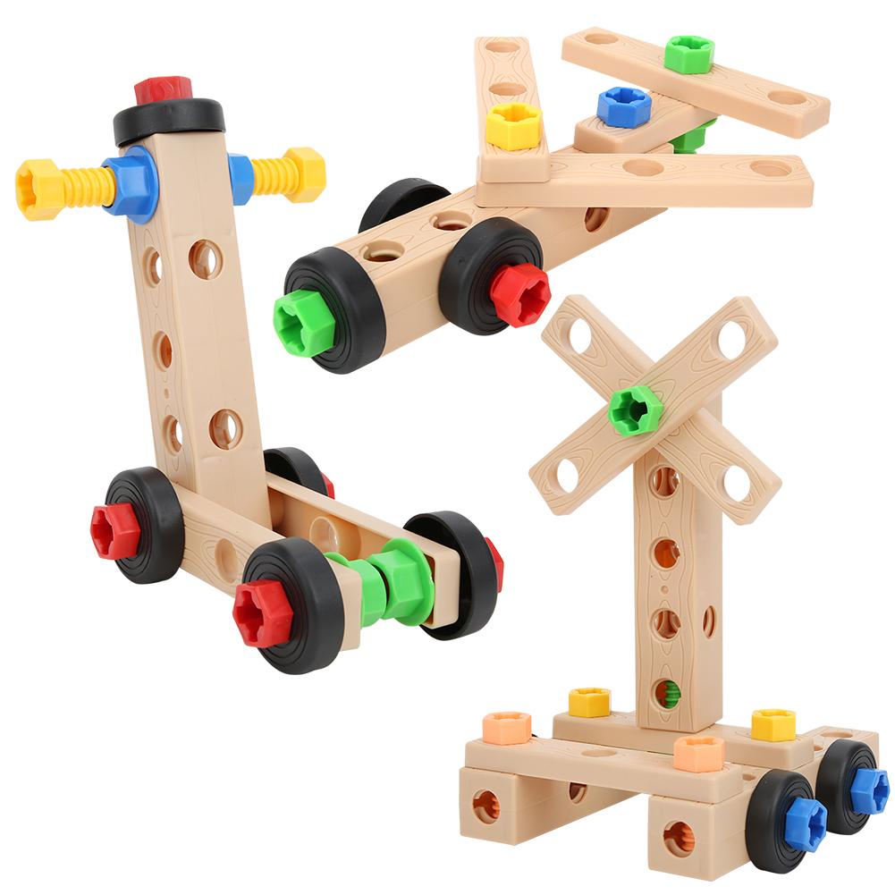 Children Assembly Building Blocks Realistic Shape Multi-function Repair Nut Combination Boys Educational Toys