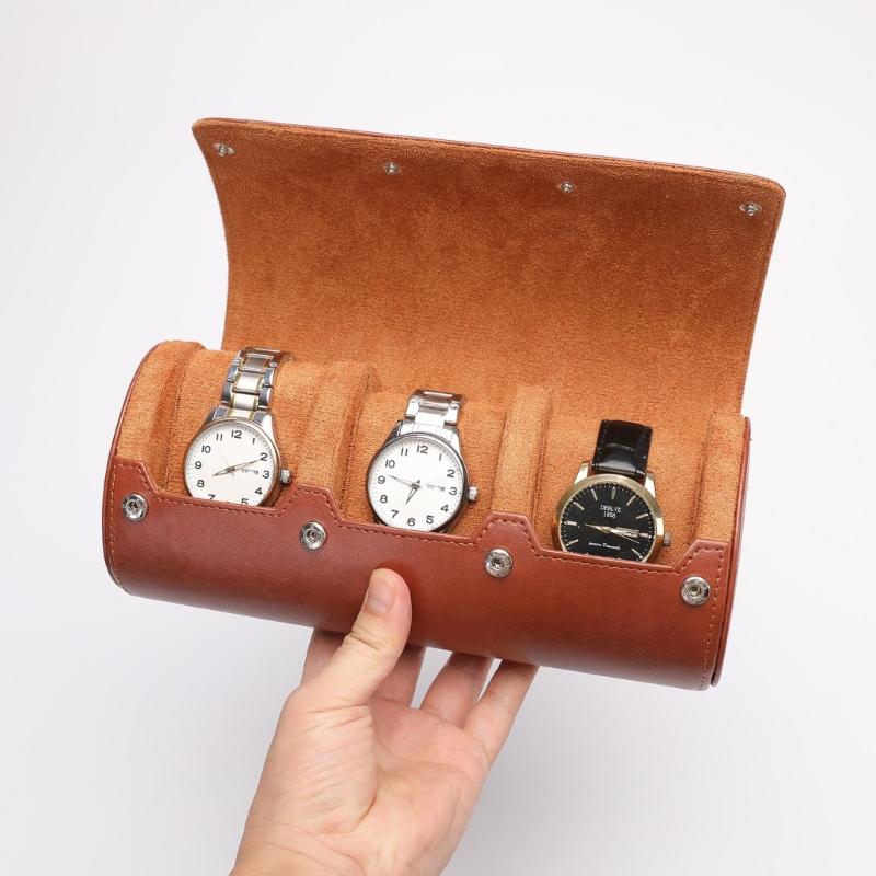 Watch Storage Box Watch Roll Case Watch Jewelry Organizer PU Material for Watch