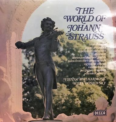 LP Record JOHANN STRAUSS JR. - WIENER PHILHAR - The World Of Johann Strauss SPA10 Decca Germany Classical Used