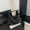 Vintage Faux Suede Women Shoulder Bags Large Capacity Rivet Female Handbag Casual Big Totes Lady Crossbody Bag Ladies Hand Bags
