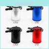 Universal Compact Baffled 3-port Oil Catch Can Tank Featuring Premium Quality Black Design For Optimal Engine Protection