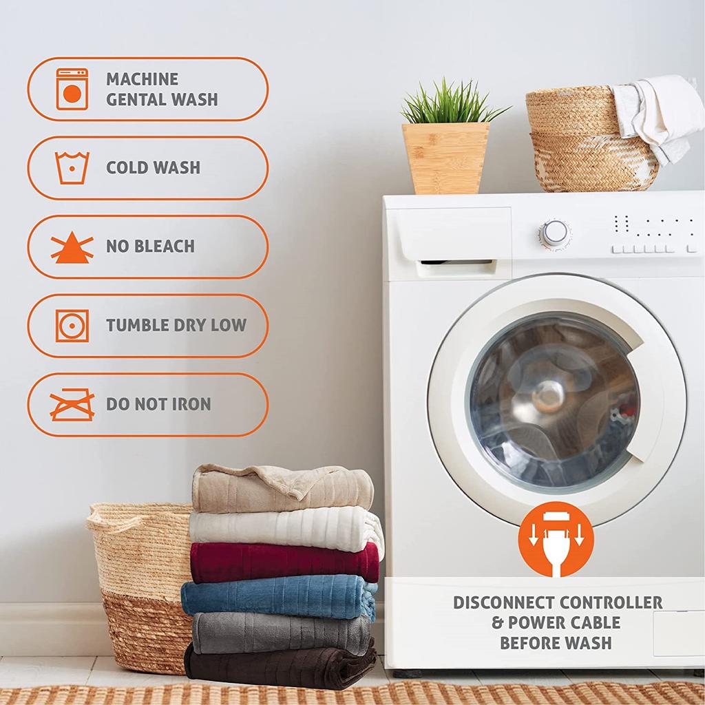 50*60Inch Heating Blanket-Electric Blanket,Soft Heated Throw Blanket With 6 Heating Levels & 4 Hours Auto-Off