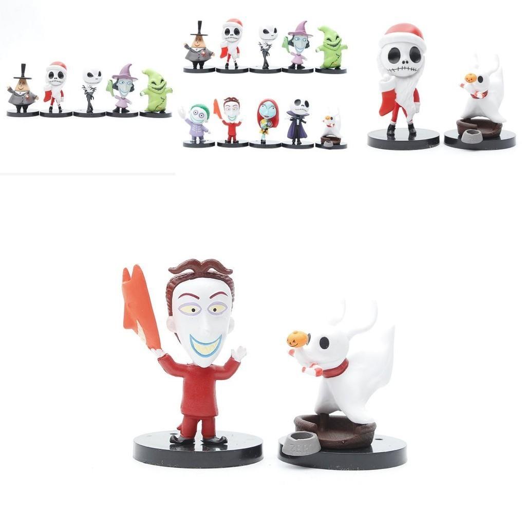 O Estranho Mundo de Jack Figura Caveira Brinquedo Colecionável Material Pvc 10 Cores Sortidas Conjunto